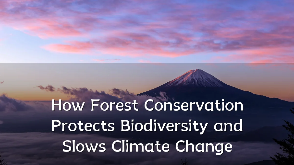 How Forest Conservation Protects Biodiversity and Slows Climate Change