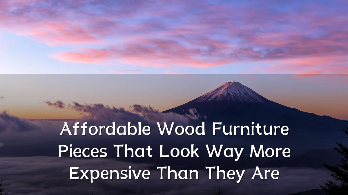 Affordable Wood Furniture Pieces That Look Way More Expensive Than They Are
