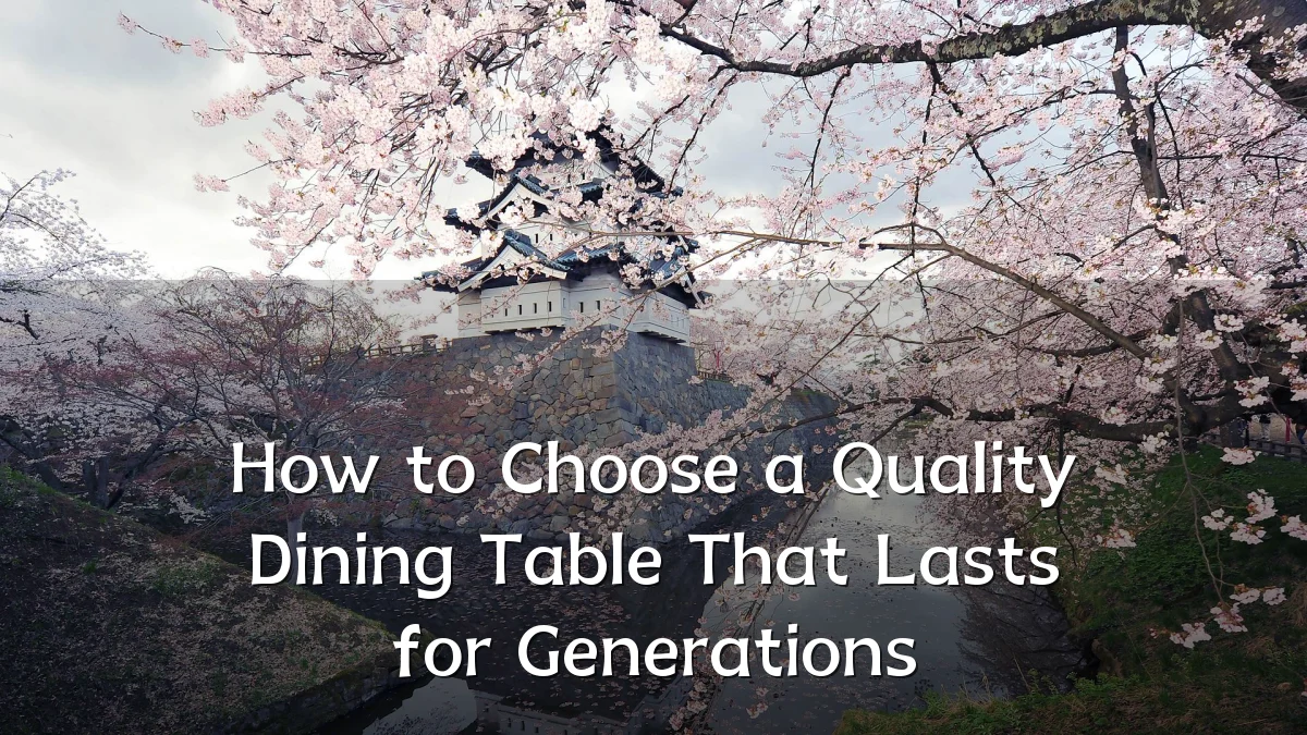 How to Choose a Quality Dining Table That Lasts for Generations