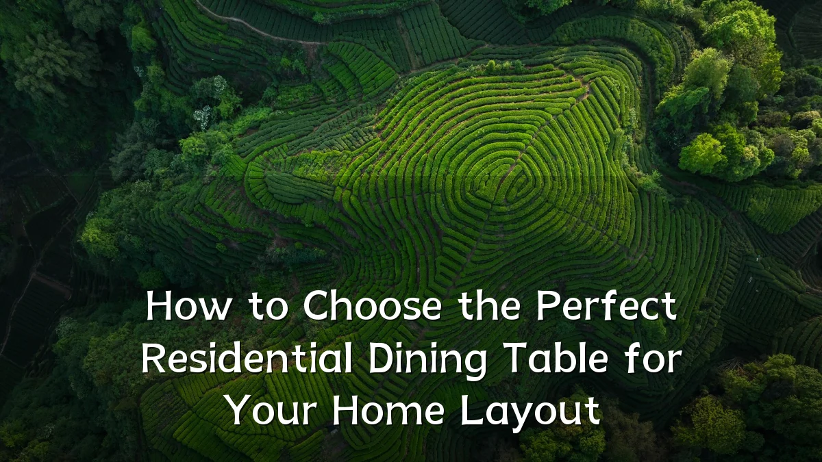 How to Choose the Perfect Residential Dining Table for Your Home Layout