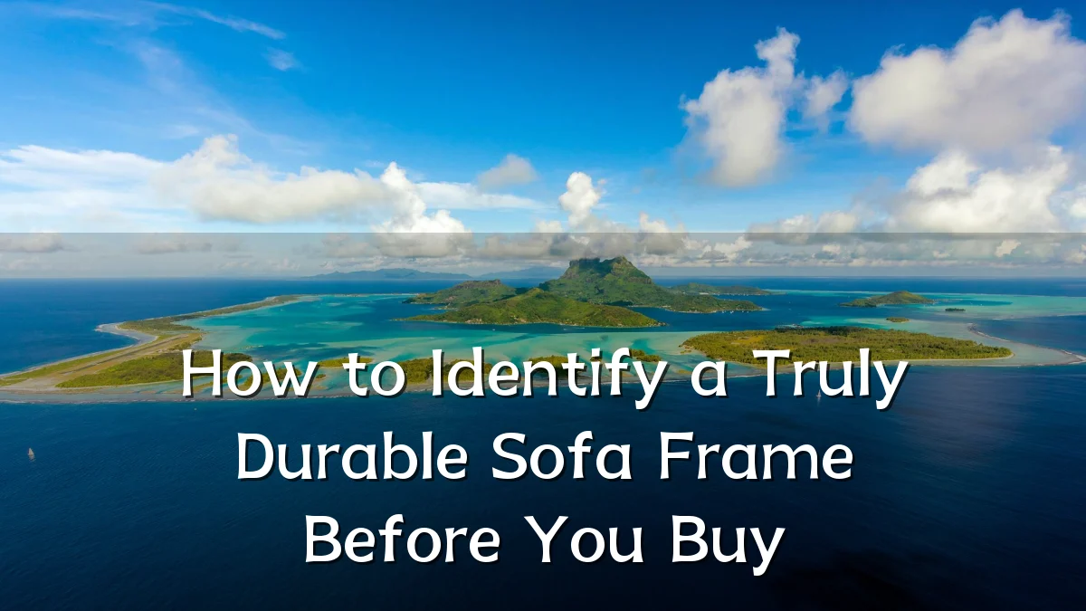 How to Identify a Truly Durable Sofa Frame Before You Buy