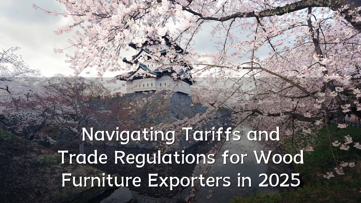 Navigating Tariffs and Trade Regulations for Wood Furniture Exporters in 2025