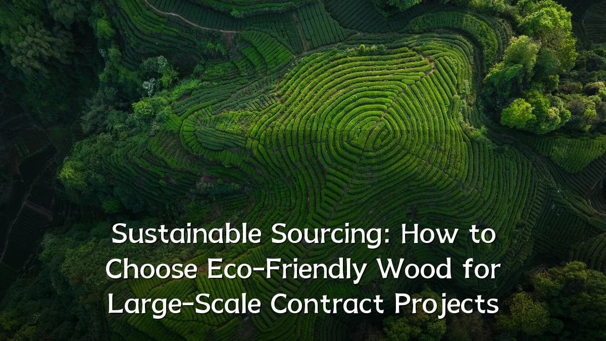 Sustainable Sourcing: How to Choose Eco-Friendly Wood for Large-Scale Contract Projects