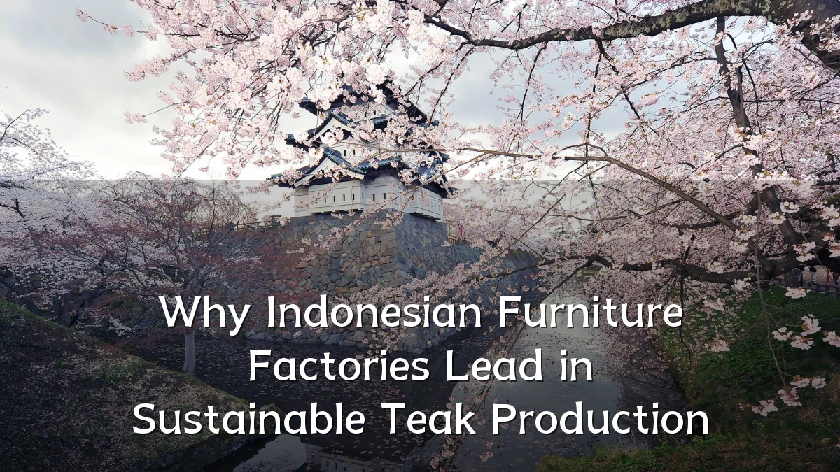 Why Indonesian Furniture Factories Lead in Sustainable Teak Production