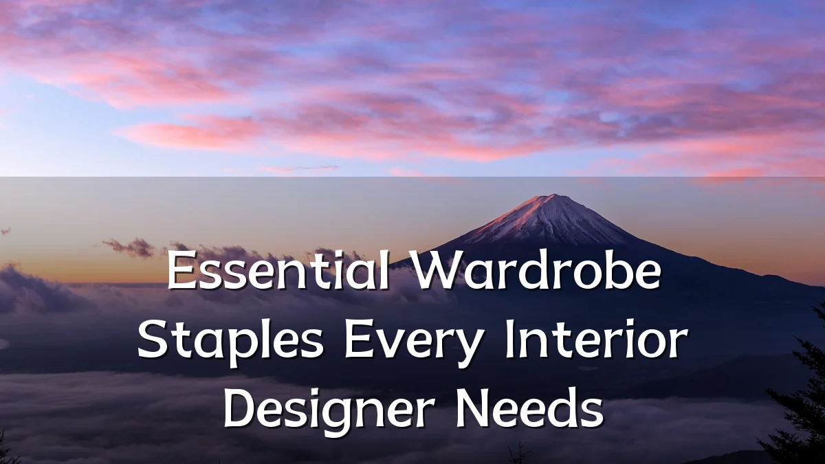 Essential Wardrobe Staples Every Interior Designer Needs