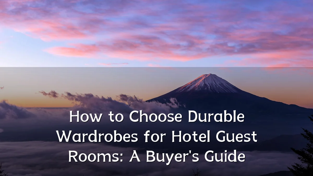 How to Choose Durable Wardrobes for Hotel Guest Rooms: A Buyer's Guide