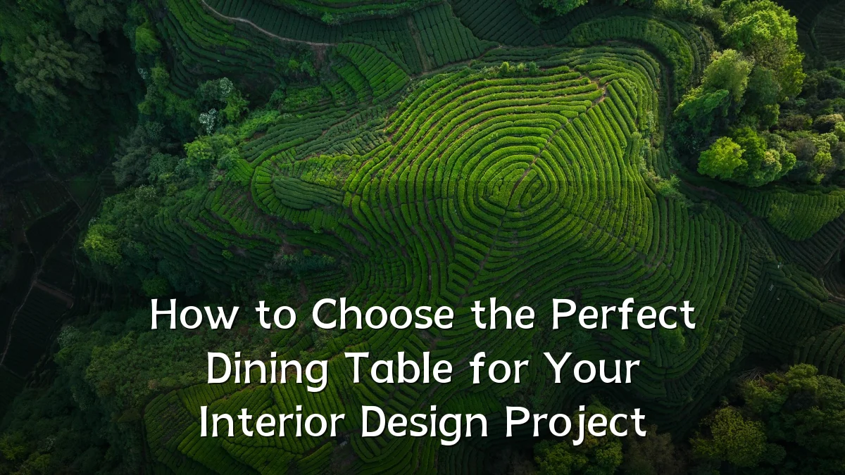 How to Choose the Perfect Dining Table for Your Interior Design Project