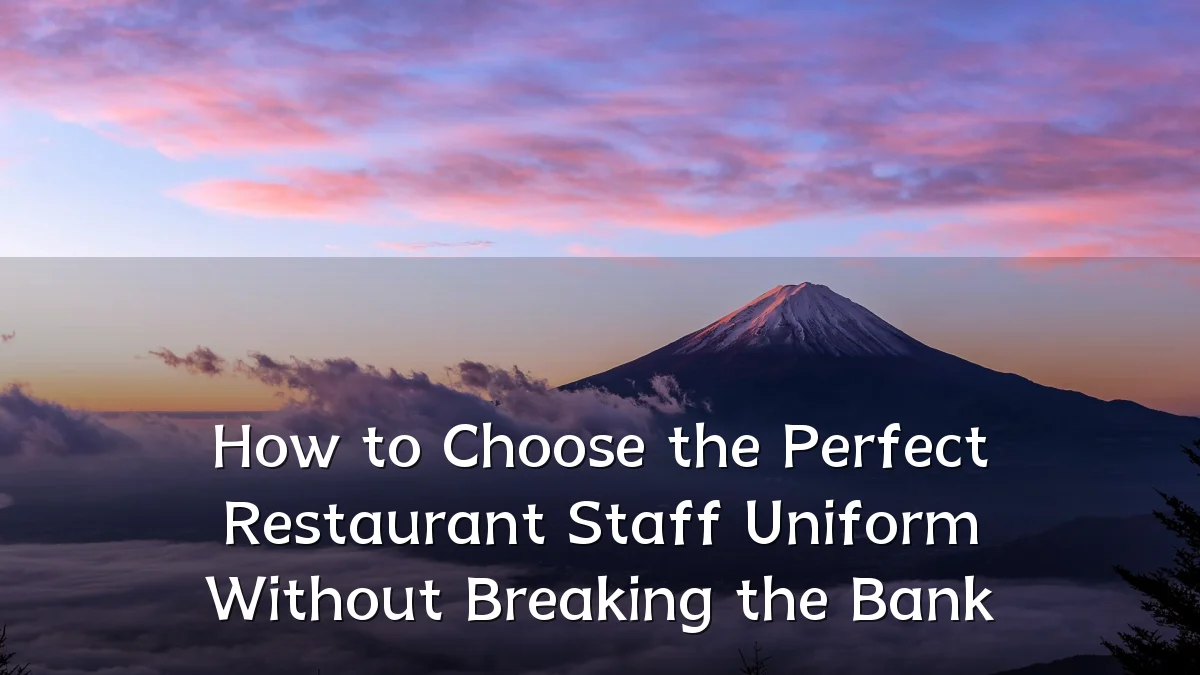 How to Choose the Perfect Restaurant Staff Uniform Without Breaking the Bank