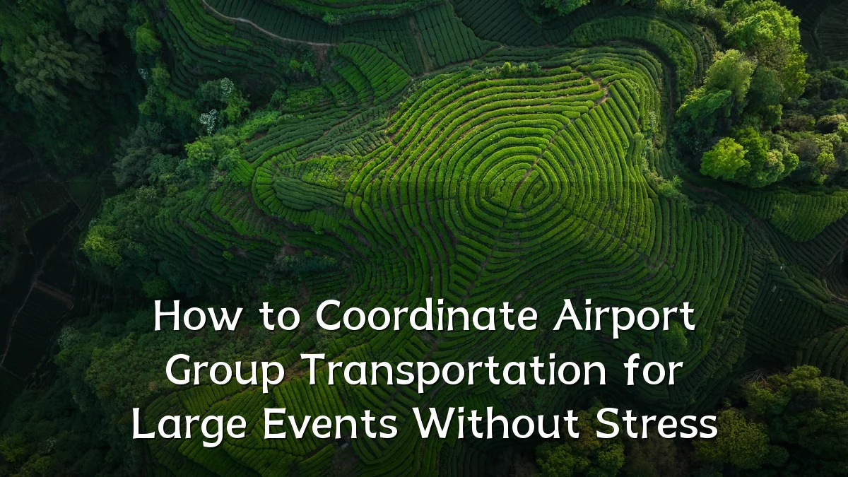 How to Coordinate Airport Group Transportation for Large Events Without Stress