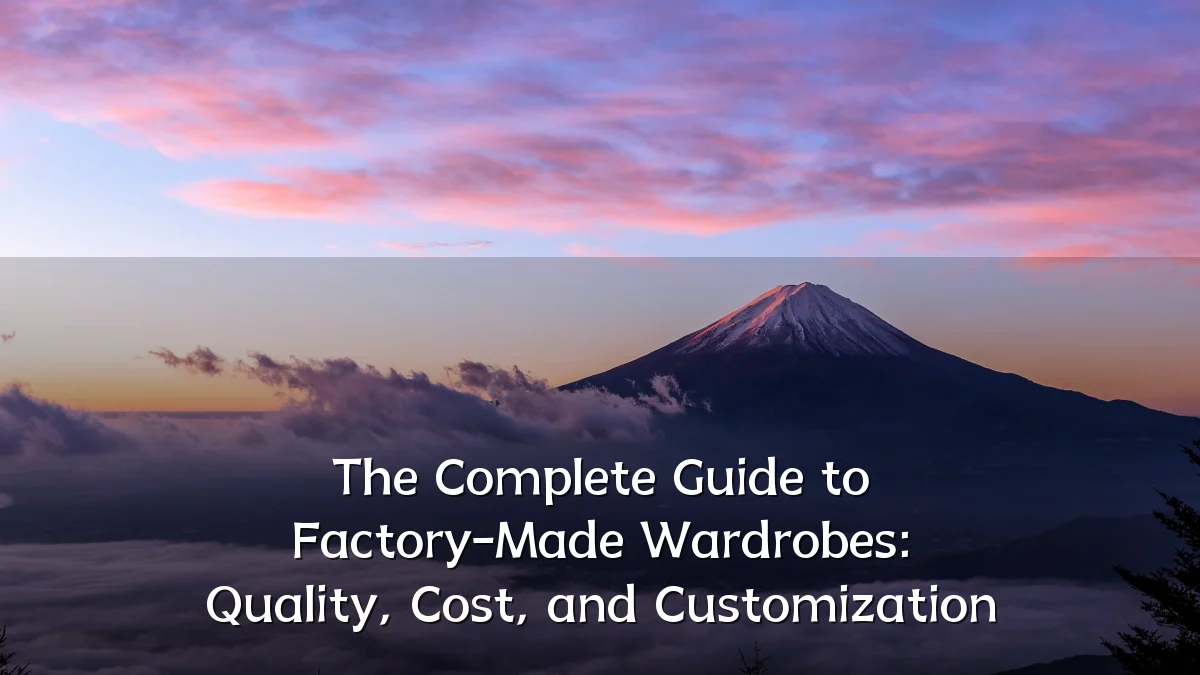 The Complete Guide to Factory-Made Wardrobes: Quality, Cost, and Customization