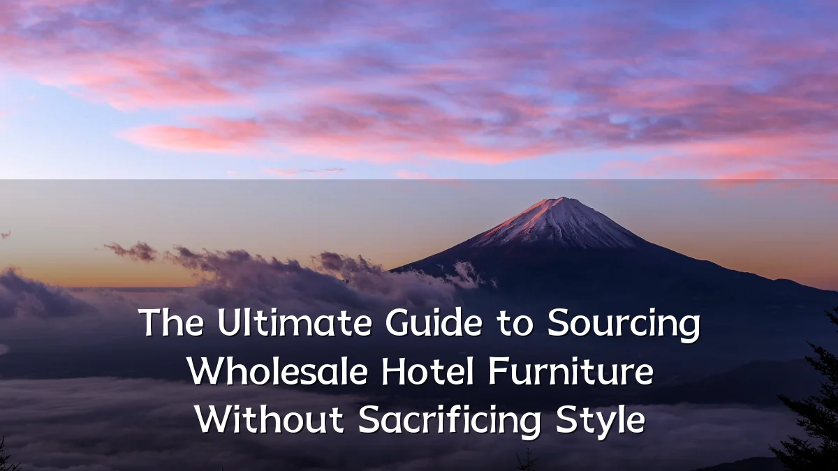 The Ultimate Guide to Sourcing Wholesale Hotel Furniture Without Sacrificing Style