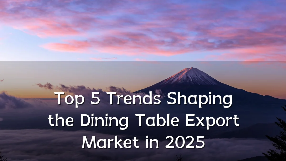 Top 5 Trends Shaping the Dining Table Export Market in 2025