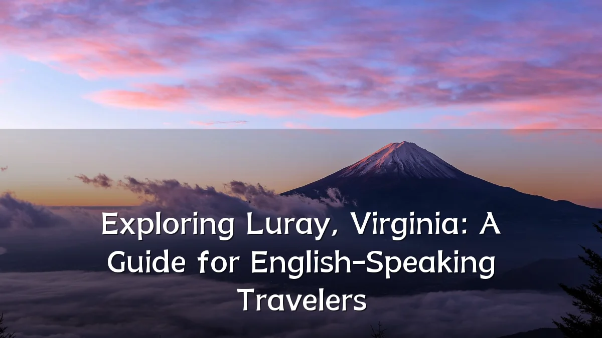 Exploring Luray, Virginia: A Guide for English-Speaking Travelers