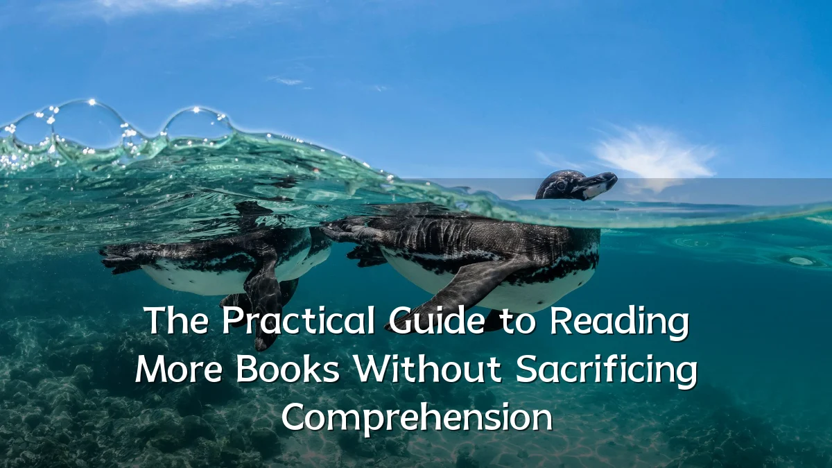 The Practical Guide to Reading More Books Without Sacrificing Comprehension
