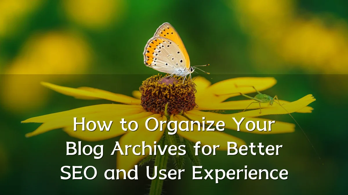 How to Organize Your Blog Archives for Better SEO and User Experience