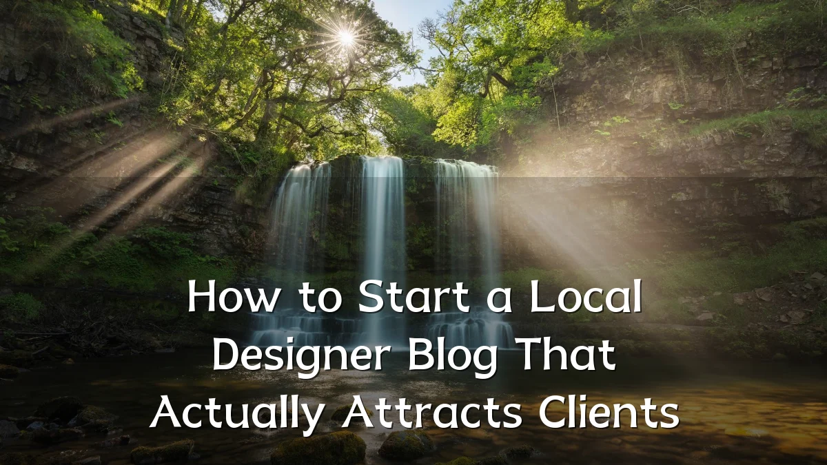 How to Start a Local Designer Blog That Actually Attracts Clients