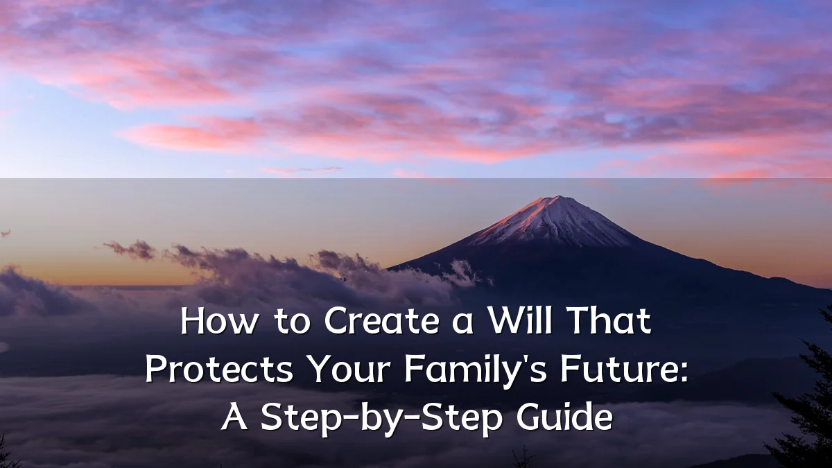 How to Create a Will That Protects Your Family's Future: A Step-by-Step Guide
