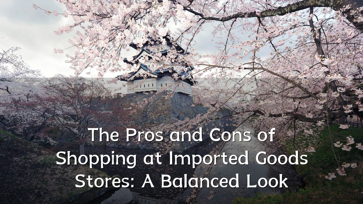 The Pros and Cons of Shopping at Imported Goods Stores: A Balanced Look